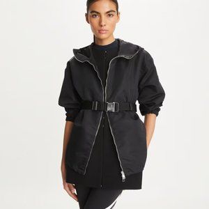 Tory Burch Long Belted Anorak size XS in sport black